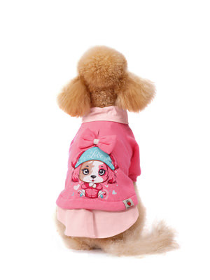 Comfy Pembe Köpek Sweatshirtü “Love”