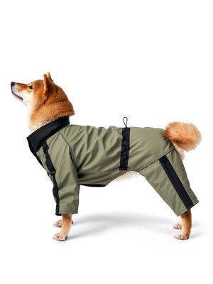 Haki Su Geçirmez Köpek Tulumu