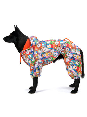 İçi Polarlı Su Geçirmez Köpek Tulumu “Winter Glow”